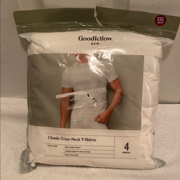 Goodfellow & Co Other - Brand New Goodfellow & Co White Crew-Neck T-Shirts…size XXL (50/52)
